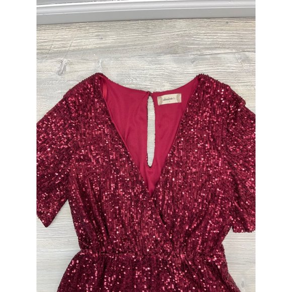 ALTARD’S STATE RED SEQUIN MINI DRESS - Picture 5 of 6